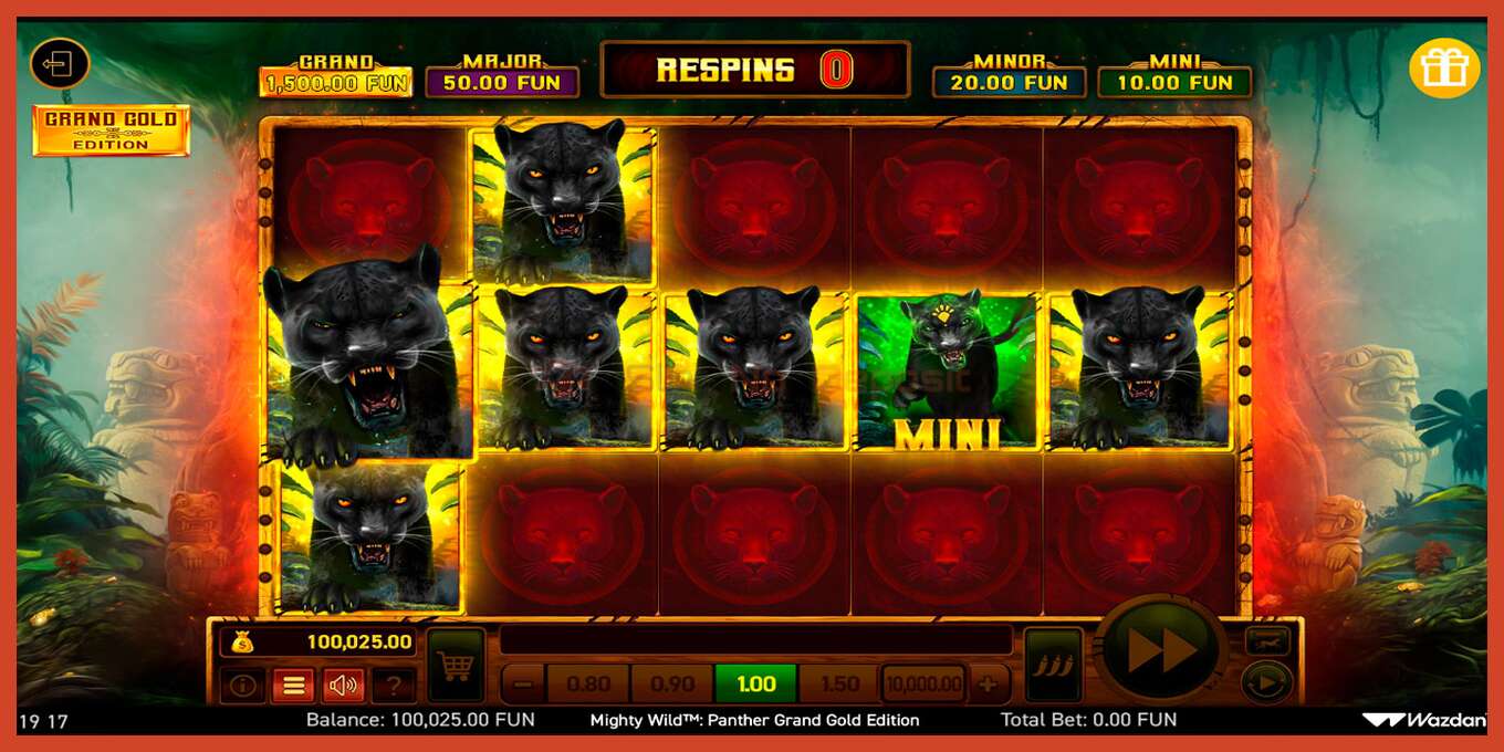 Captură de ecran pentru slot: Mighty Wild: Panther Grand Gold Edition fara depozit, număr - 3