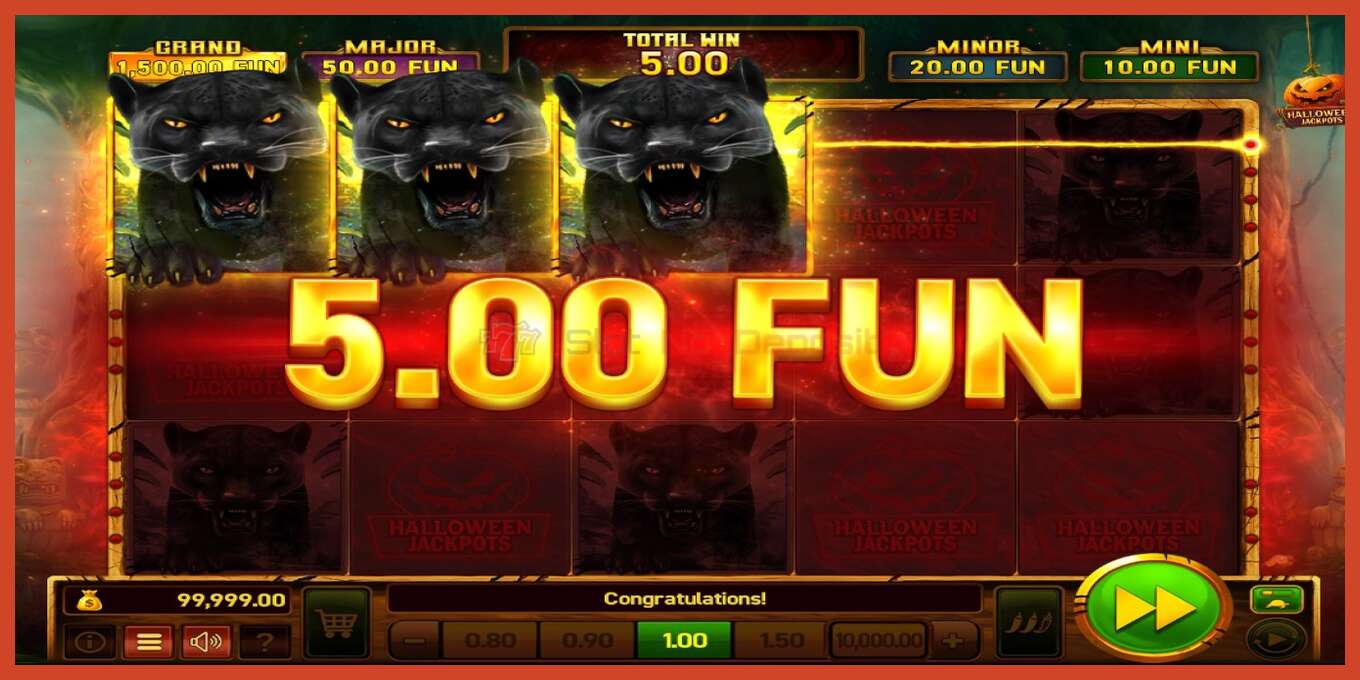 Екранна снимка на слота: Mighty Wild: Panther Grand Gold Edition Halloween Jackpots без депозит, номер - 4