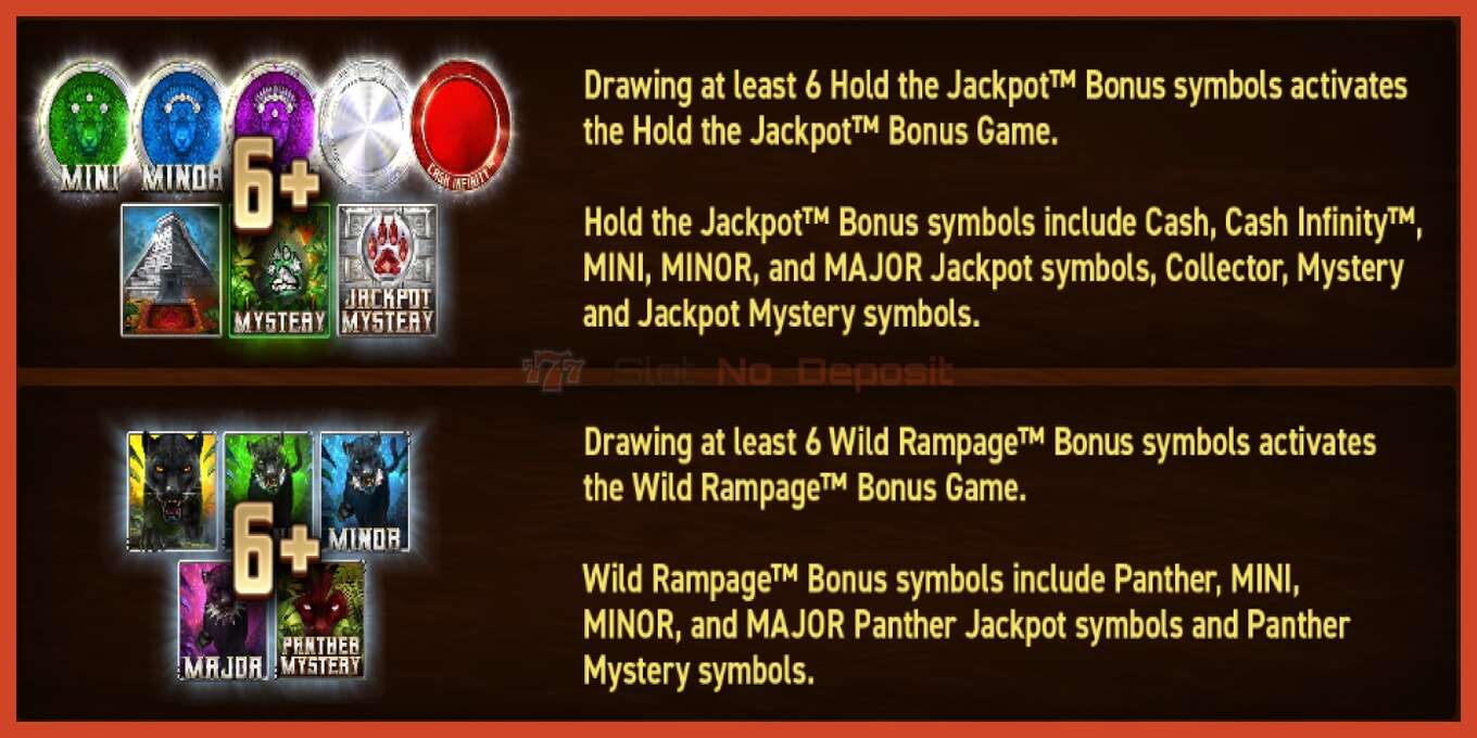 老虎机截图: Mighty Wild: Panther Grand Platinum Edition Halloween Jackpots 没有押金, 数字 - 4