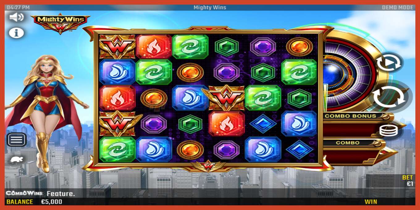 Slot screenshot: Mighty Wins no deposit, number - 2