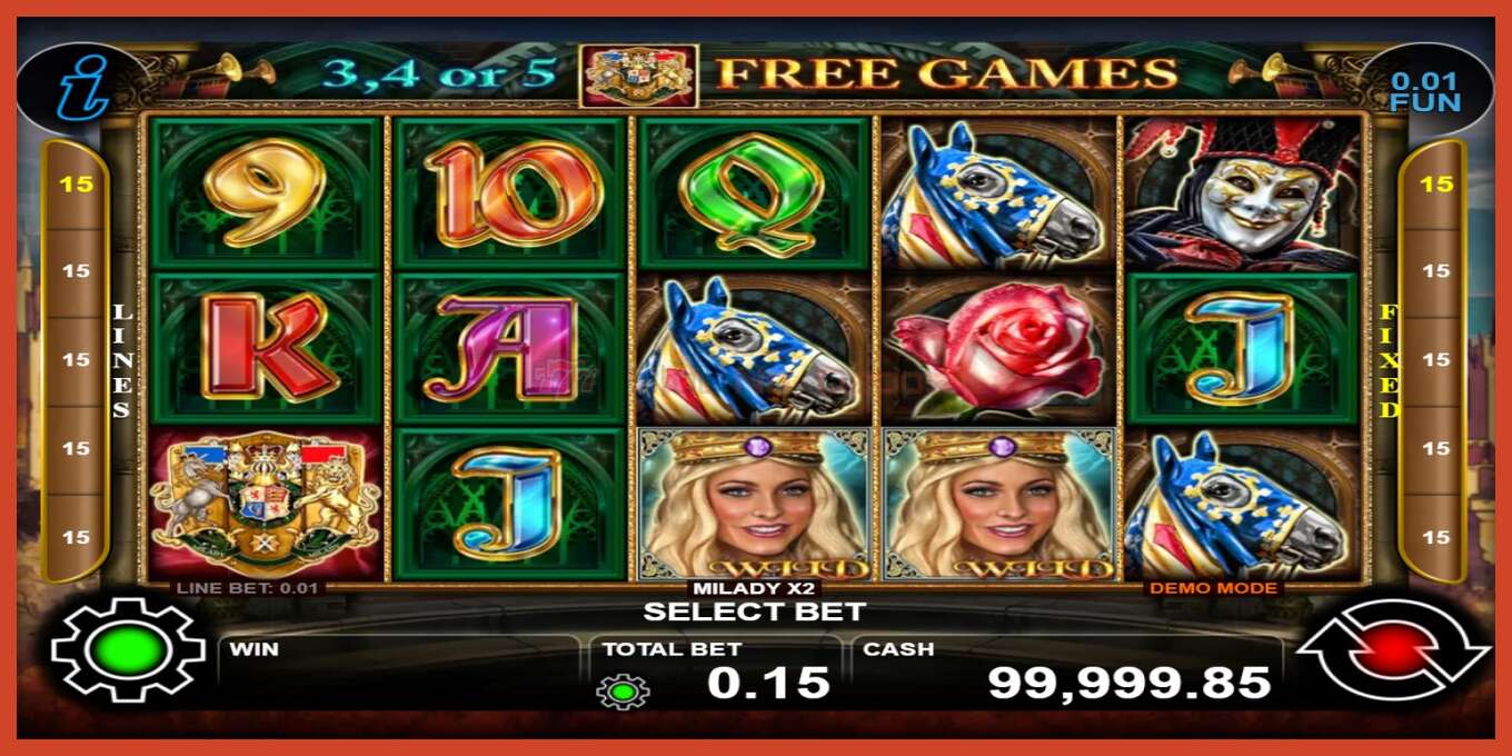 Slot screenshot: Milady X2 no deposit, number - 1