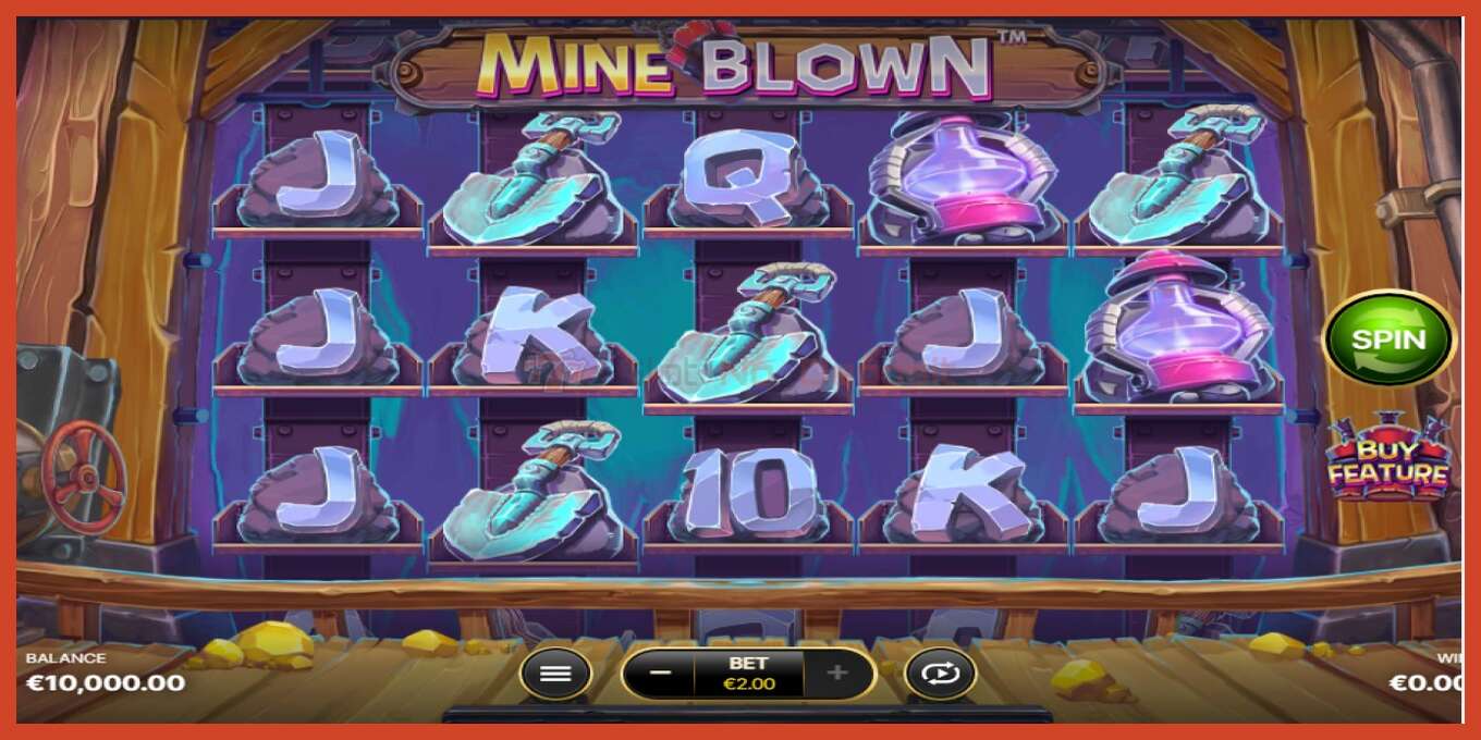 Slot screenshot: Mine Blown no deposit, number - 1