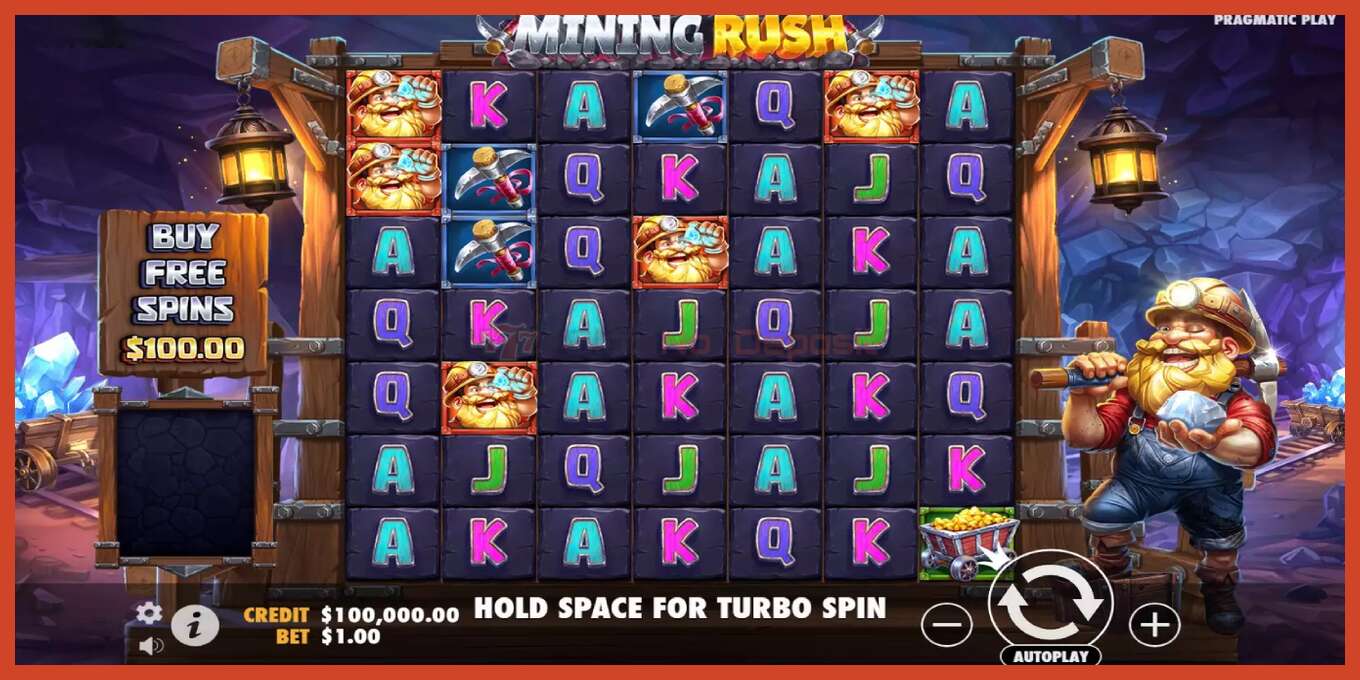 Slot screenshot: Mining Rush no deposit, number - 2