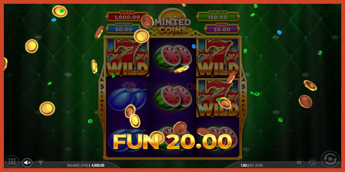 Slot screenshot: Minted Coins no deposit, number - 2