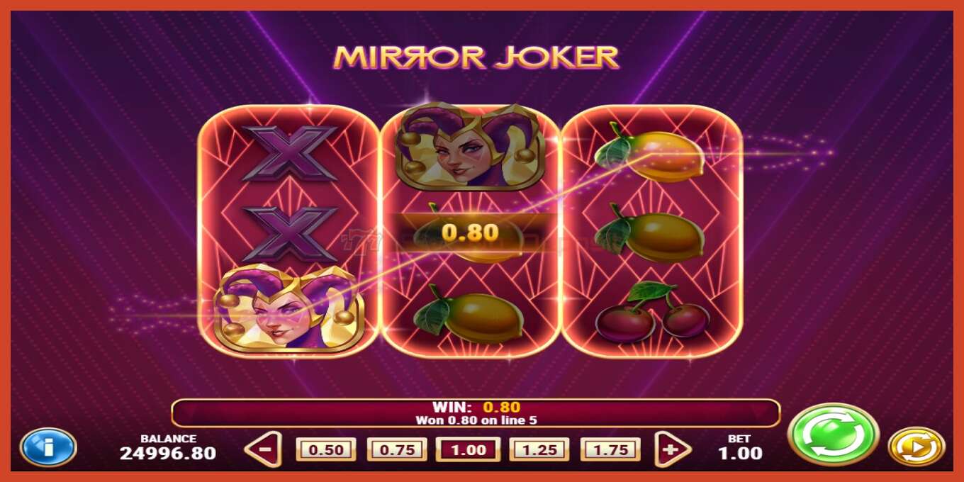 Slot screenshot: Mirror Joker bez depozita, broj - 4