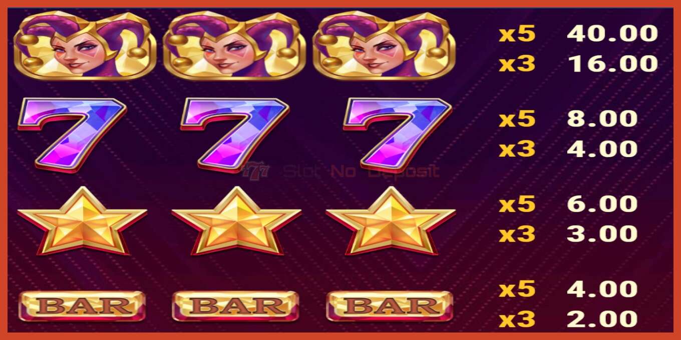 Slot screenshot: Mirror Joker bez depozita, broj - 5