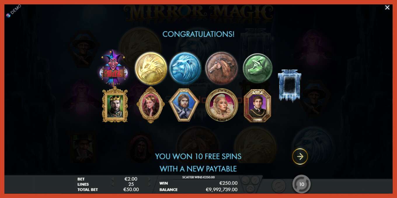 Slot screenshot: Mirror Magic no deposit, number - 4