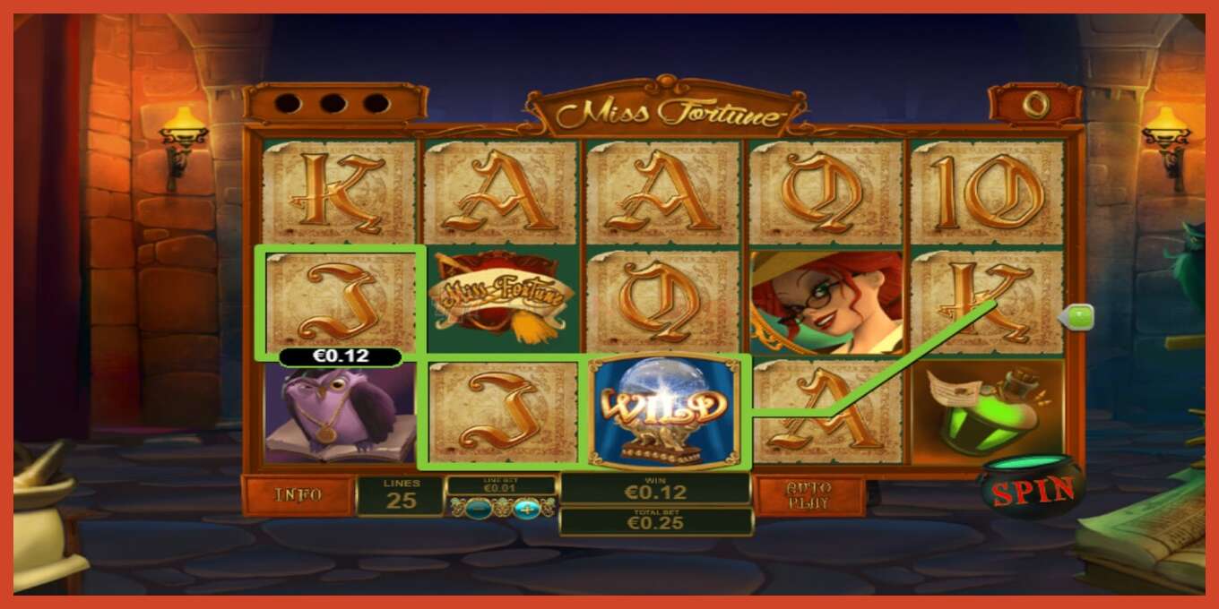 Slot screenshot: Miss Fortune no deposit, number - 2