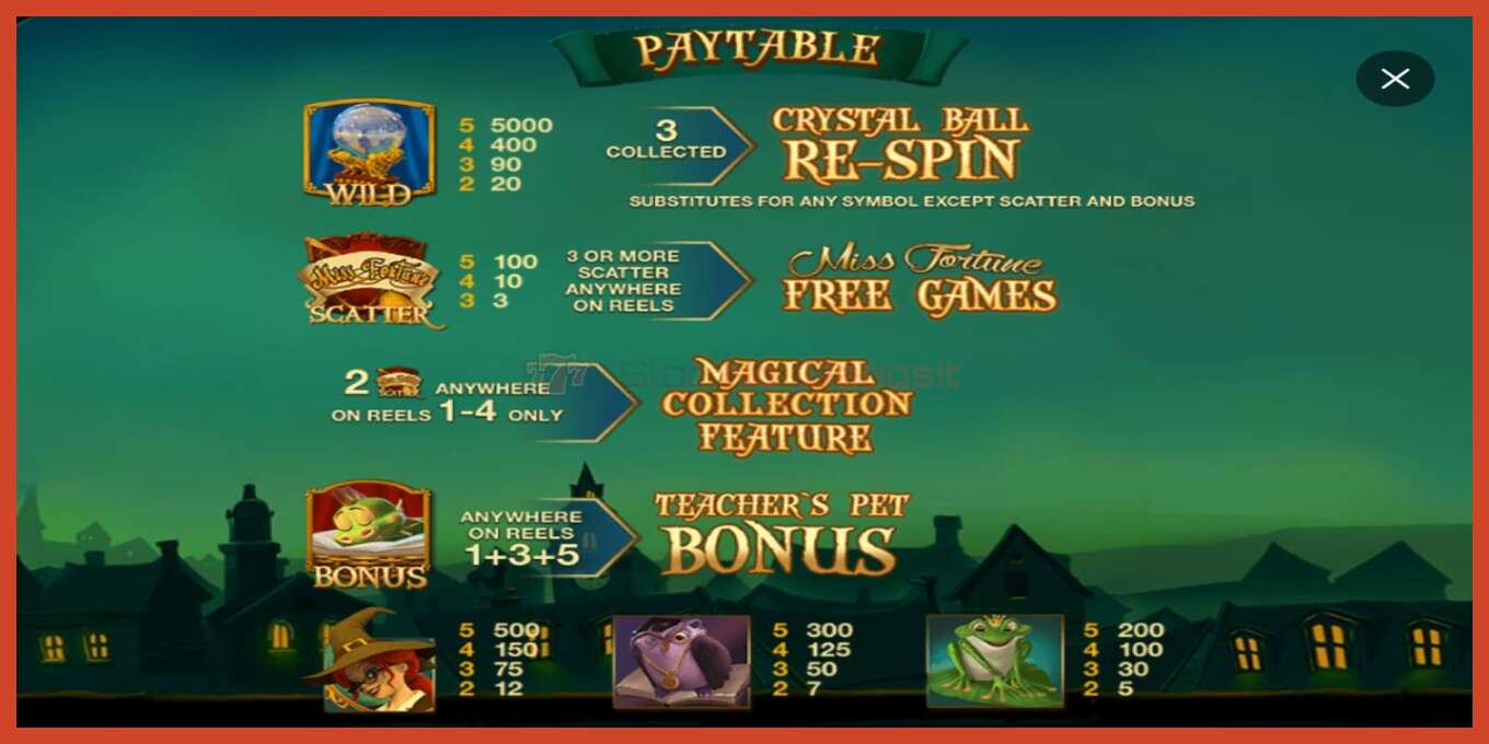 Slot screenshot: Miss Fortune no deposit, number - 3