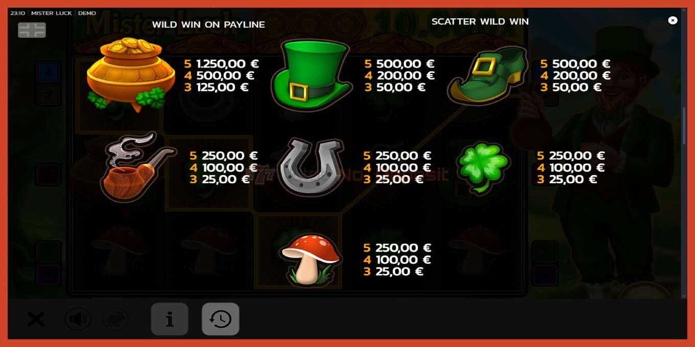 Schermafbeelding van slot: Mister Luck geen aanbetaling, nummer - 6