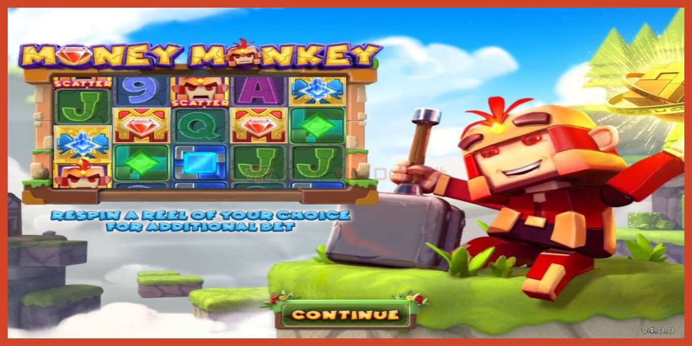 Slot screenshot: Money Monkey no deposit, number - 1