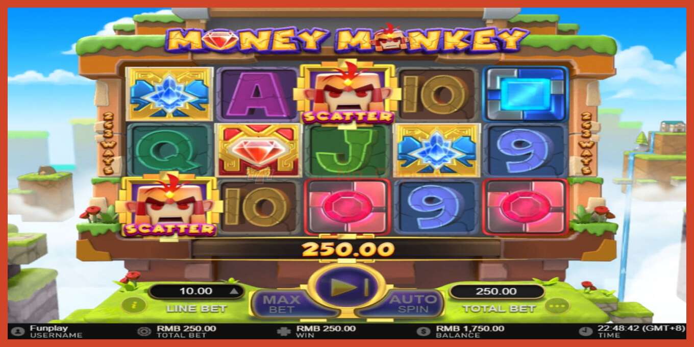 Slot screenshot: Money Monkey no deposit, number - 3