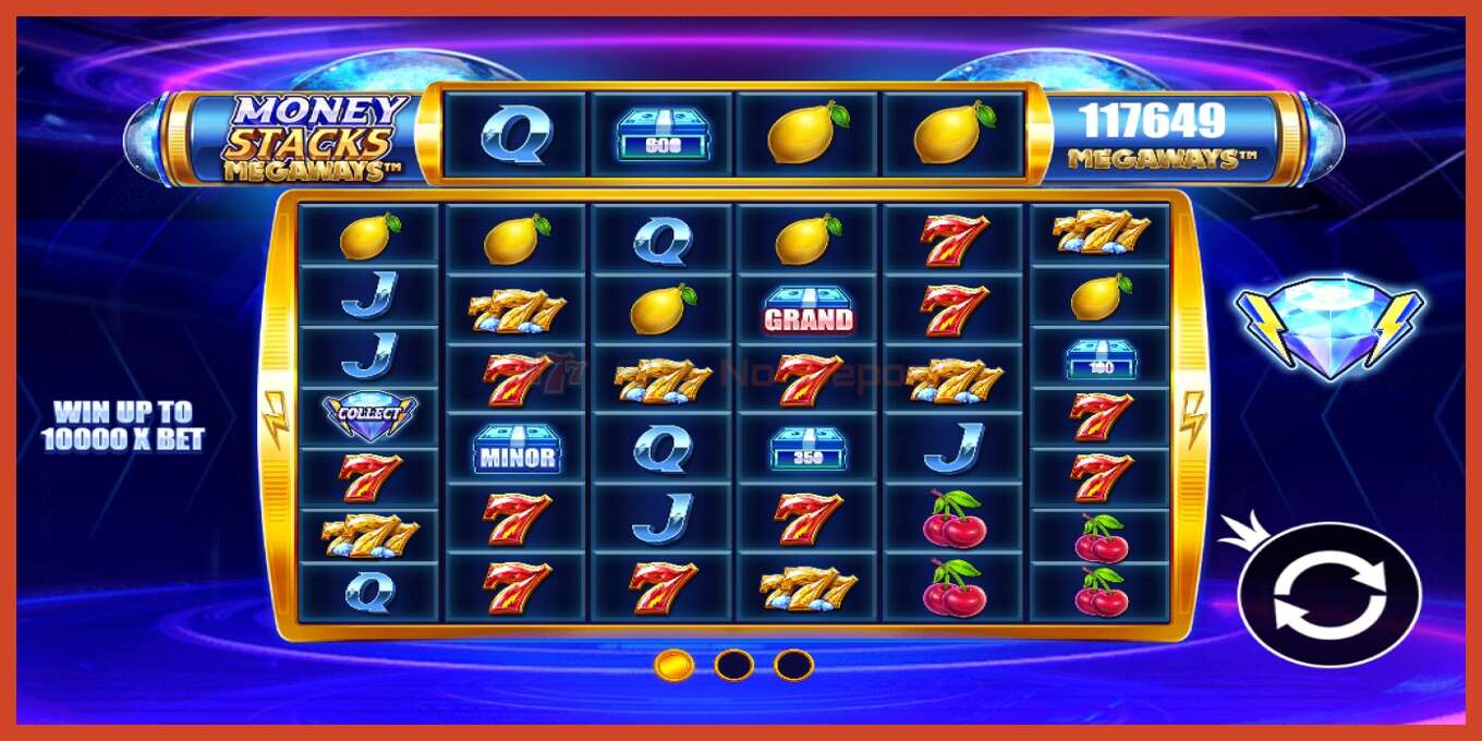 Slot screenshot: Money Stacks Megaways no deposit, number - 1