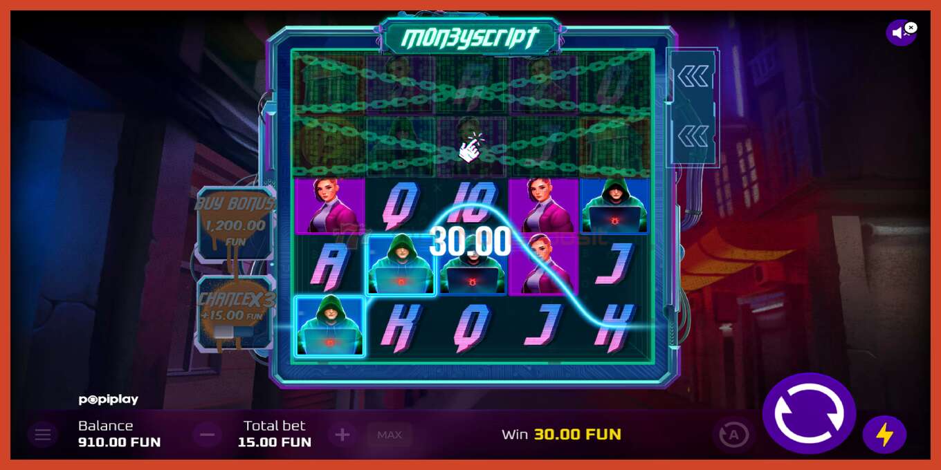 Slot screenshot: MoneyScript no deposit, number - 5