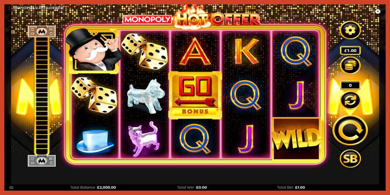 Tangkapan skrin slot: Monopoly Hot Offer tiada deposit, nombor - 1