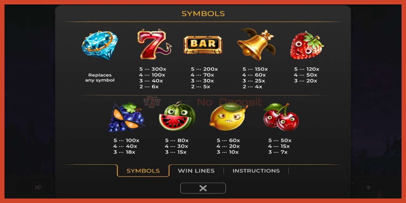 Slot screenshot: Monster Fruits no deposit, number - 3