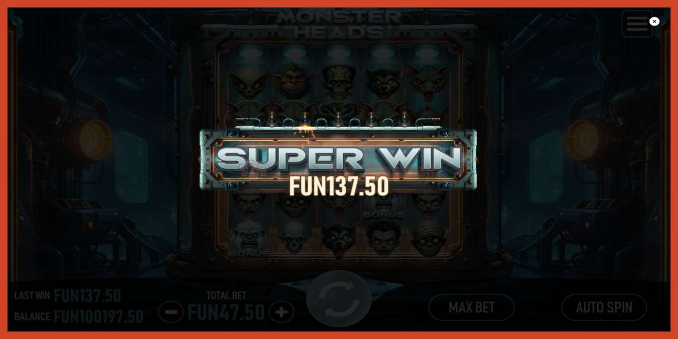 Slot screenshot: Monster Heads no deposit, number - 4