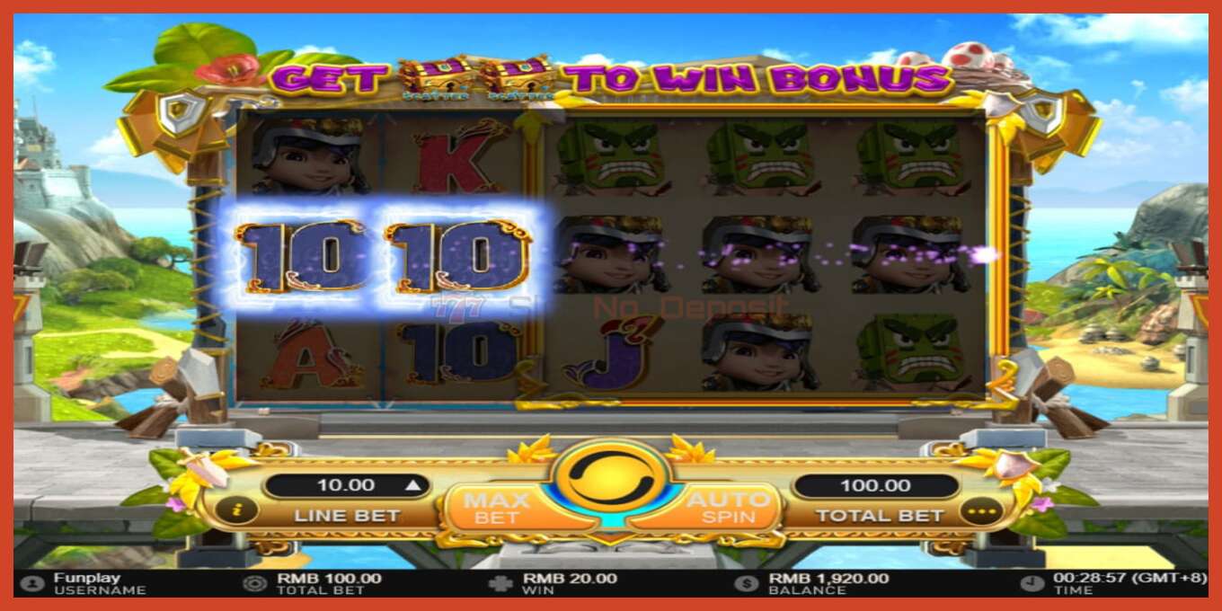 Slot screenshot: Monsters Cash no deposit, number - 4