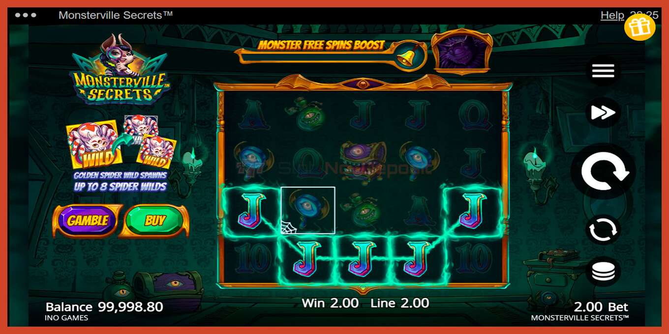 Slot screenshot: Monsterville Secrets no deposit, number - 3