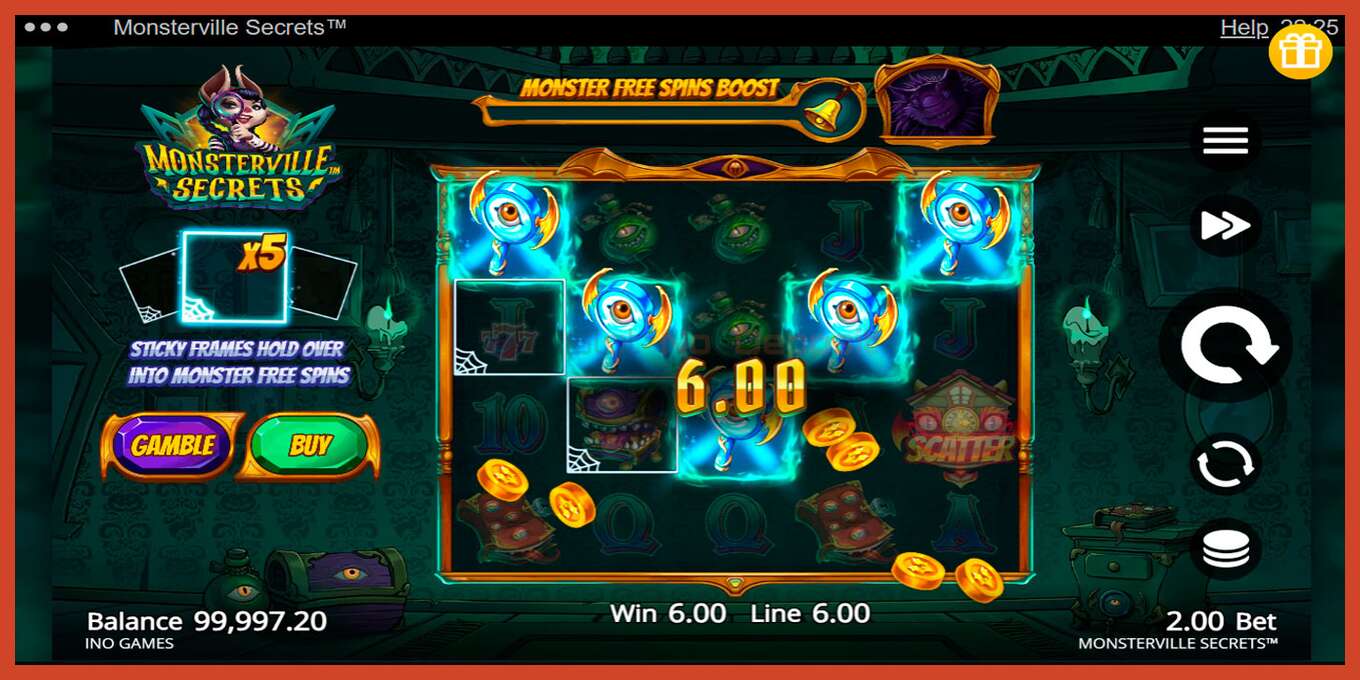 Slot screenshot: Monsterville Secrets no deposit, number - 4