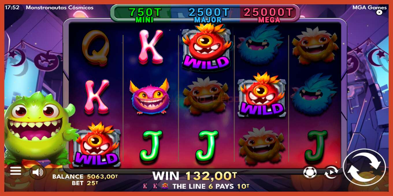 Slot screenshot: Monstronautas Cosmicos no deposit, number - 4