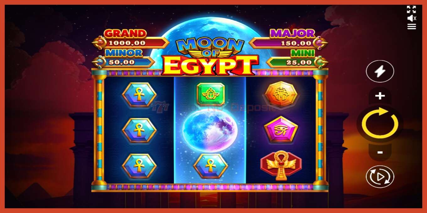 Slot screenshot: Moon of Egypt no deposit, number - 1