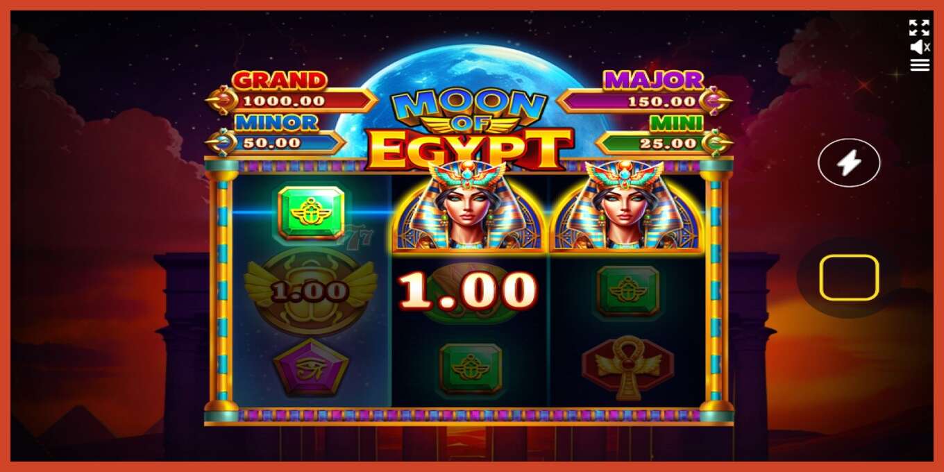 Slot screenshot: Moon of Egypt no deposit, number - 2