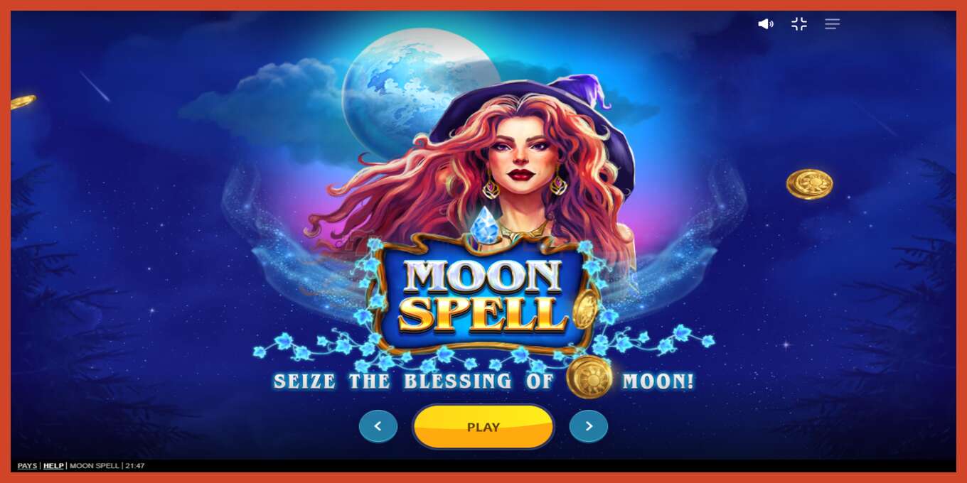 Slot screenshot: Moon Spell no deposit, number - 1