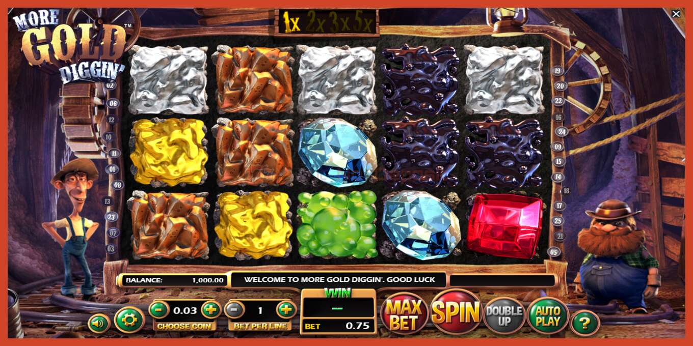 Slot screenshot: More Gold Diggin no deposit, number - 2