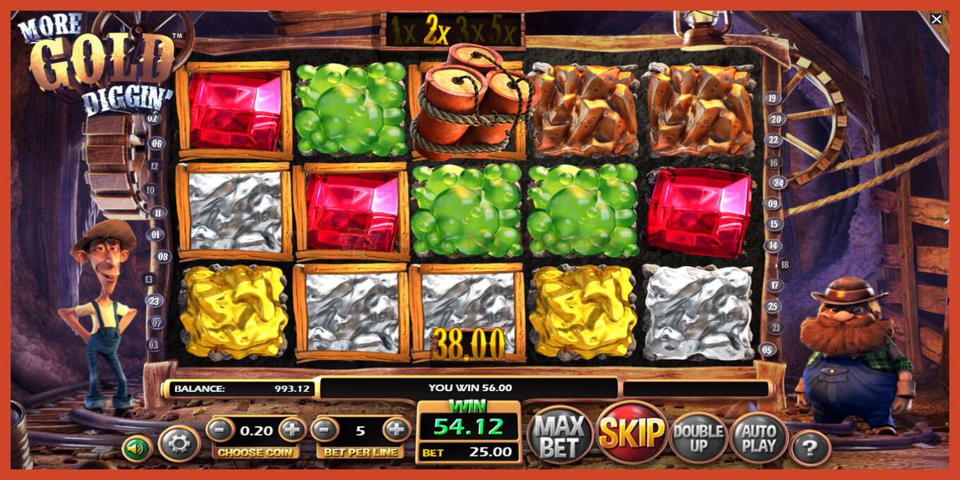 Slot screenshot: More Gold Diggin no deposit, number - 3