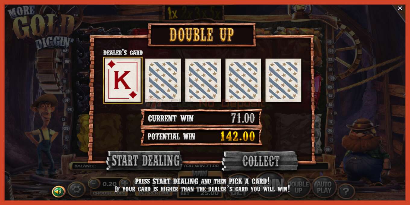 Slot screenshot: More Gold Diggin no deposit, number - 4