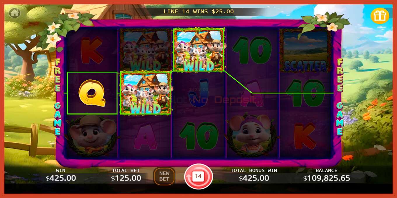 Slot screenshot: Mouse on the Prairie no deposit, number - 5