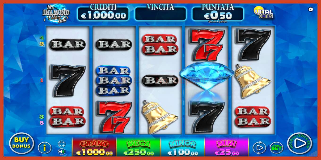 Slot screenshot: Mr. Diamond Ultra Link hakuna amana, nambari - 1