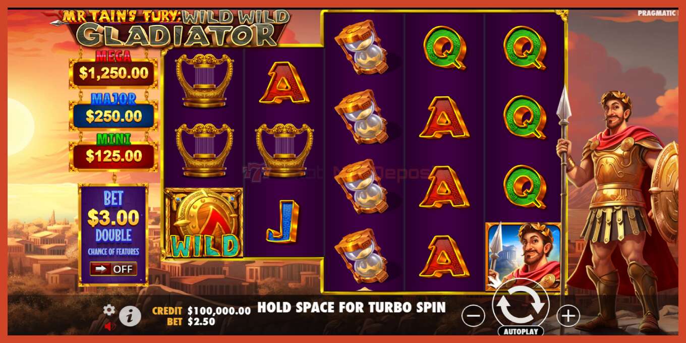 Slot screenshot: Mr Tains Fury: Wild Wild Gladiator no deposit, number - 2