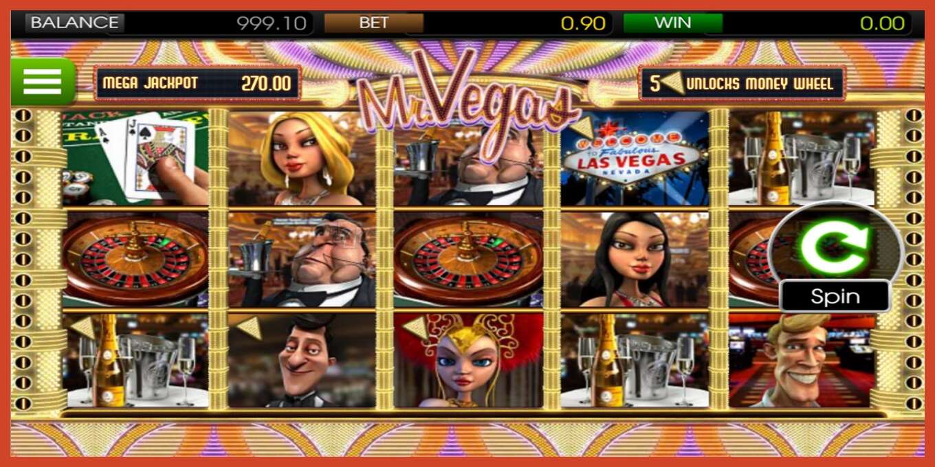 Slot screenshot: Mr. Vegas no deposit, number - 1