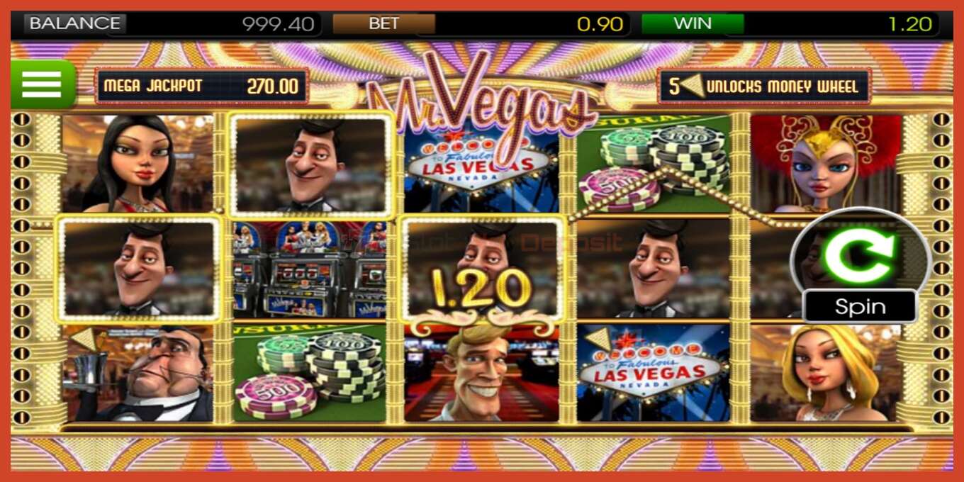 Slot screenshot: Mr. Vegas no deposit, number - 2