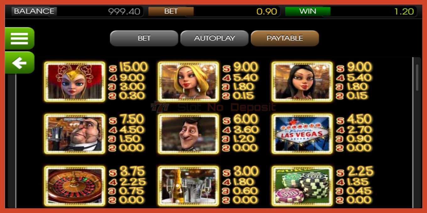 Slot screenshot: Mr. Vegas no deposit, number - 3