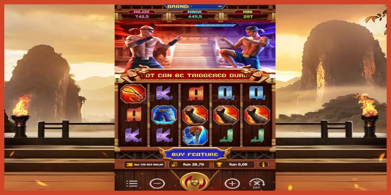 Slot screenshot: Muay Thai Arena no deposit, number - 1