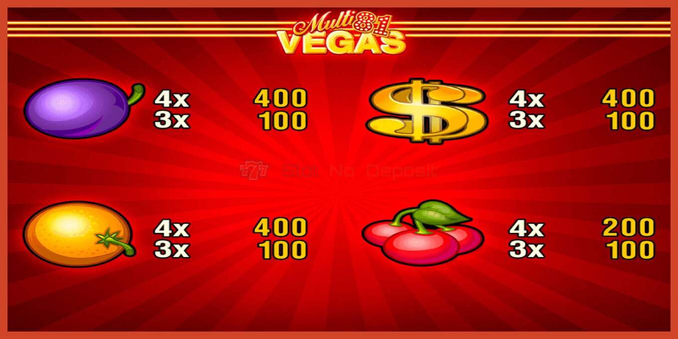 Captura de tela do slot: Multi Vegas 81 sem depósito, número - 3