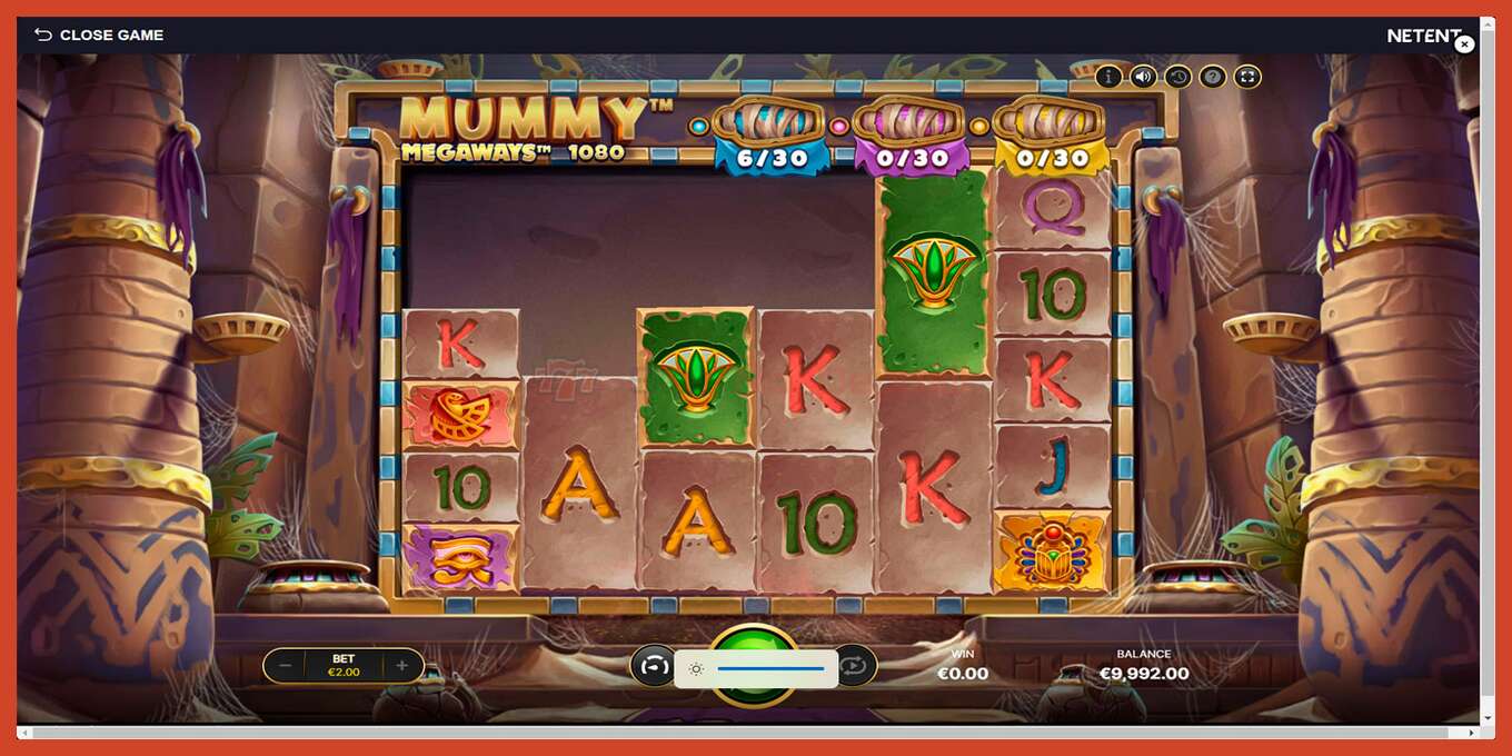 Slot screenshot: Mummy Megaways no deposit, number - 2