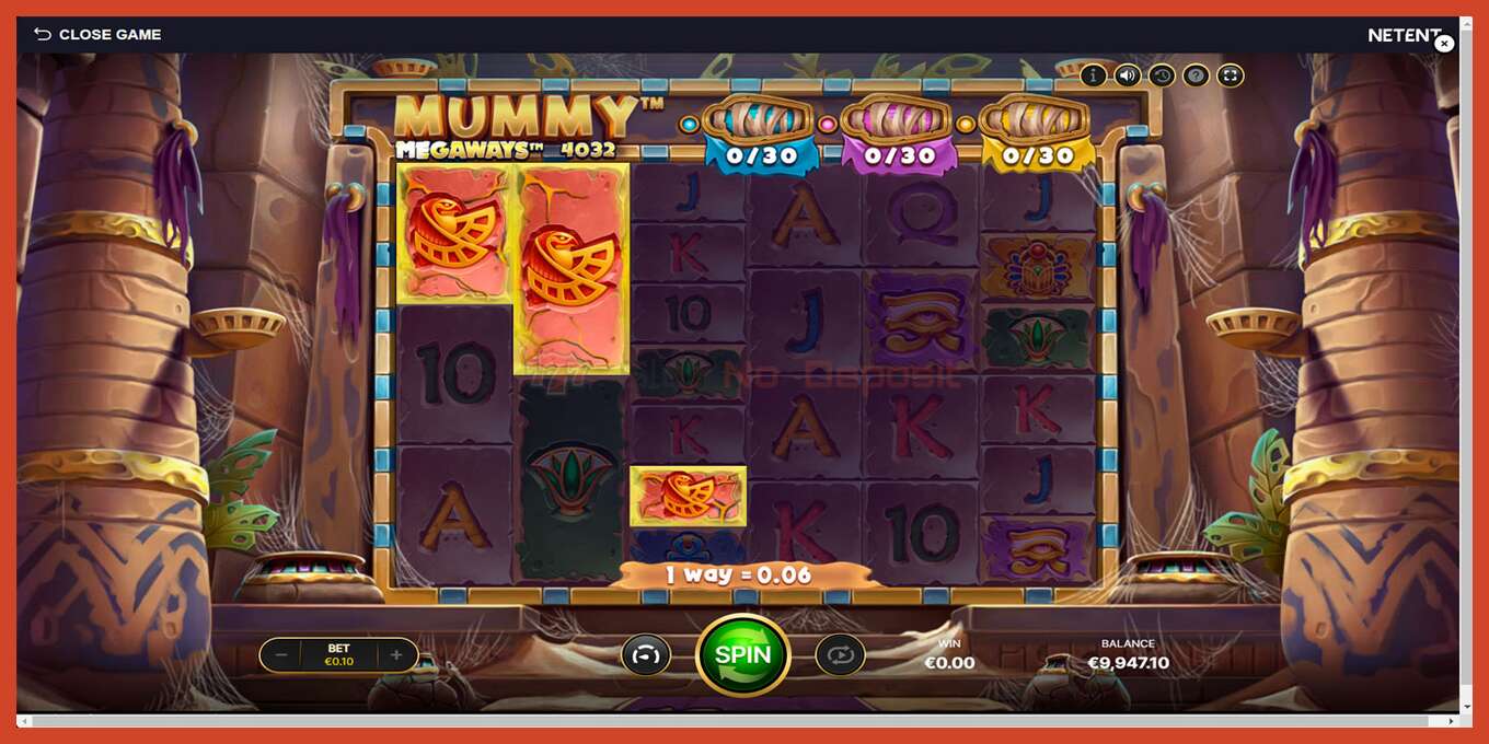 Slot screenshot: Mummy Megaways no deposit, number - 5