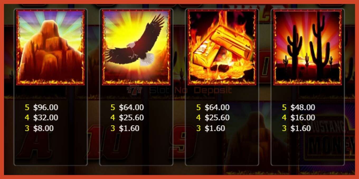 Slot screenshot: Mustang Money Raging Roosters no deposit, number - 5