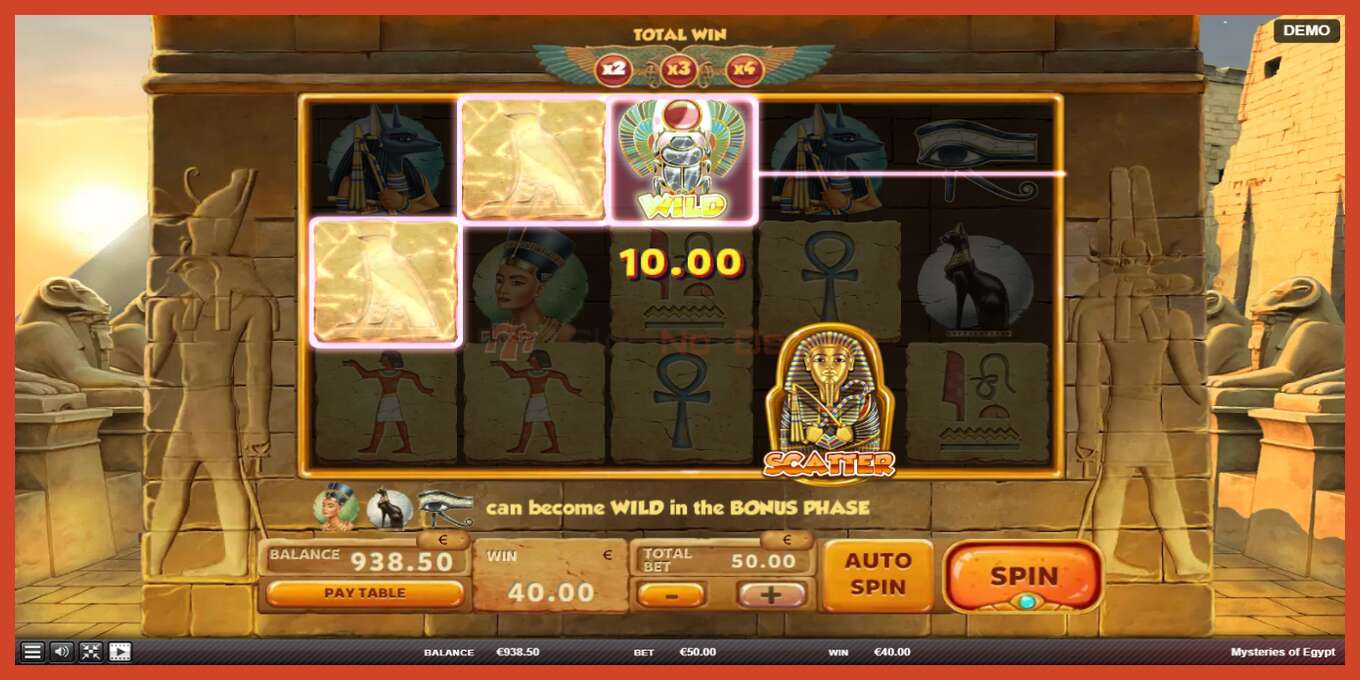 Slot screenshot: Mysteries of Egypt no deposit, number - 4