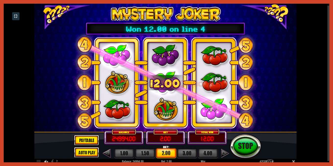 Slot screenshot: Mystery Joker no deposit, number - 2