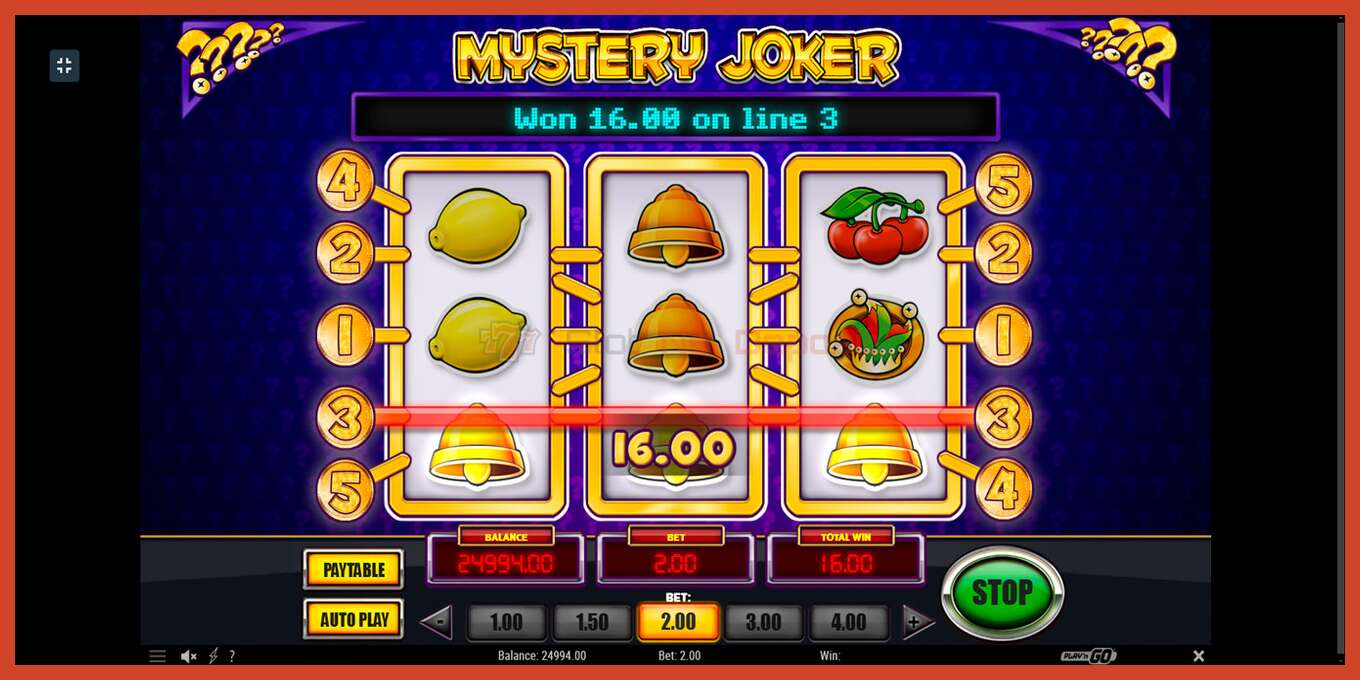 Slot screenshot: Mystery Joker no deposit, number - 3