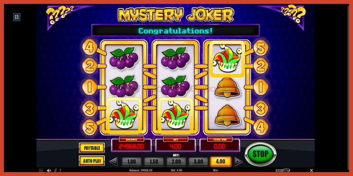 Slot screenshot: Mystery Joker no deposit, number - 5