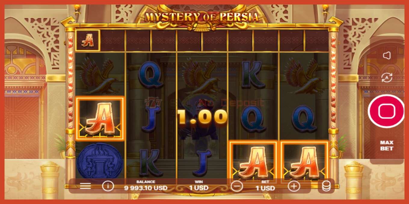 ສະລັອດຕິງ screenshot: Mystery of Persia ບໍ່ມີເງິນຝາກ, ເລກ - 4