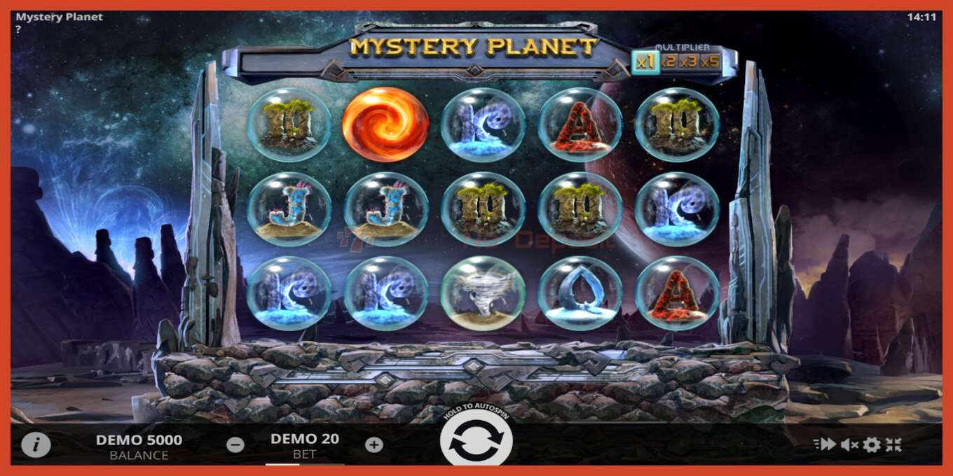 Slot screenshot: Mystery Planet no deposit, number - 1