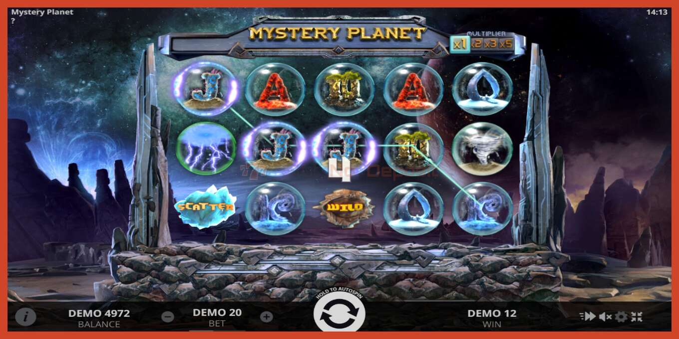 Slot screenshot: Mystery Planet no deposit, number - 2