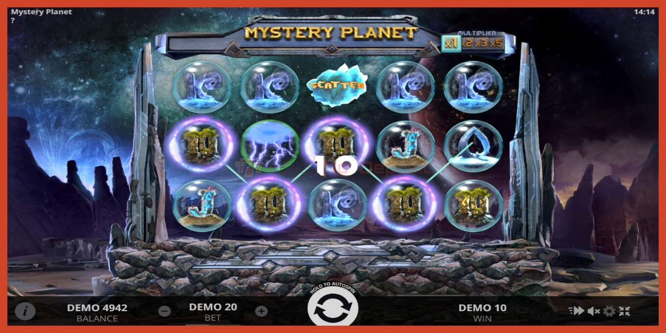 Slot screenshot: Mystery Planet no deposit, number - 3